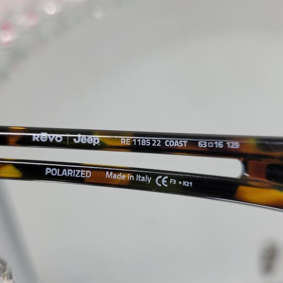 REVO Jeep COAST Tortoise POLARIZED Sunglasses 1185 22 Brown Sunglass 129mm NEW - Picture 6 of 6